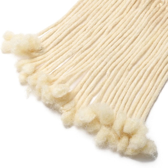 12in Human Hair Dreadlocks Extensions 0.4 CM 30 Stands Blonde Locs Extensions - Picture 5 of 7